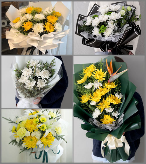 重庆开州区关面乡白事花束代送